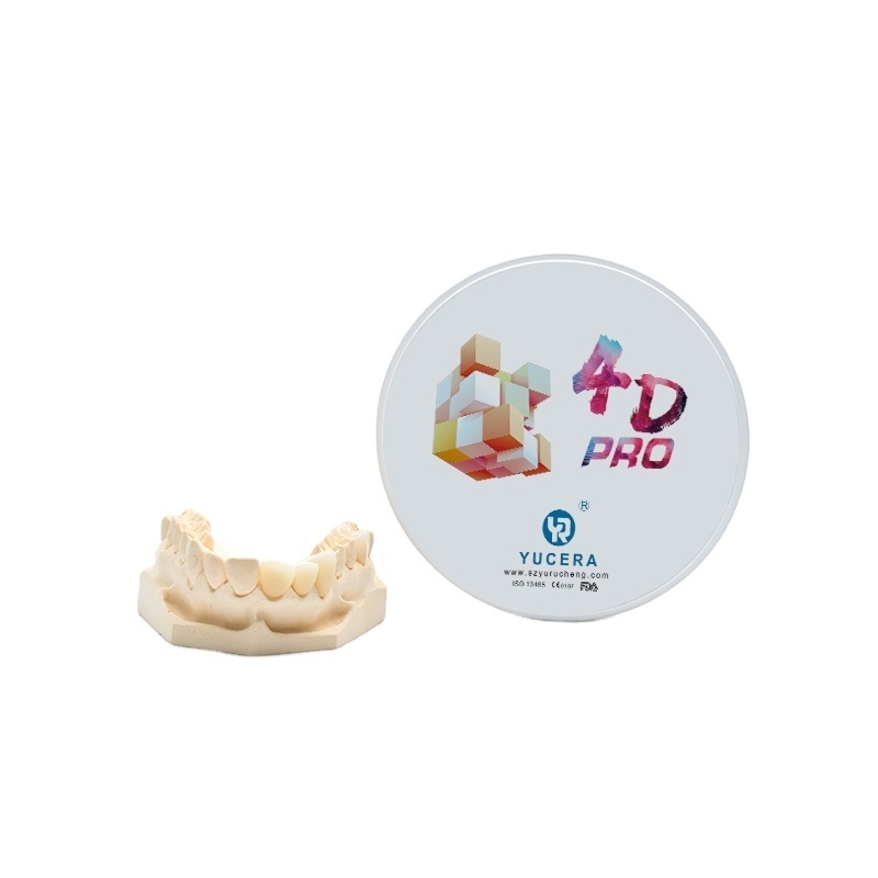 YRC 4D PRO Các khối Zirconia đa lớp cho CAD CAM Sơn răng A2-D4 BL1-BL4