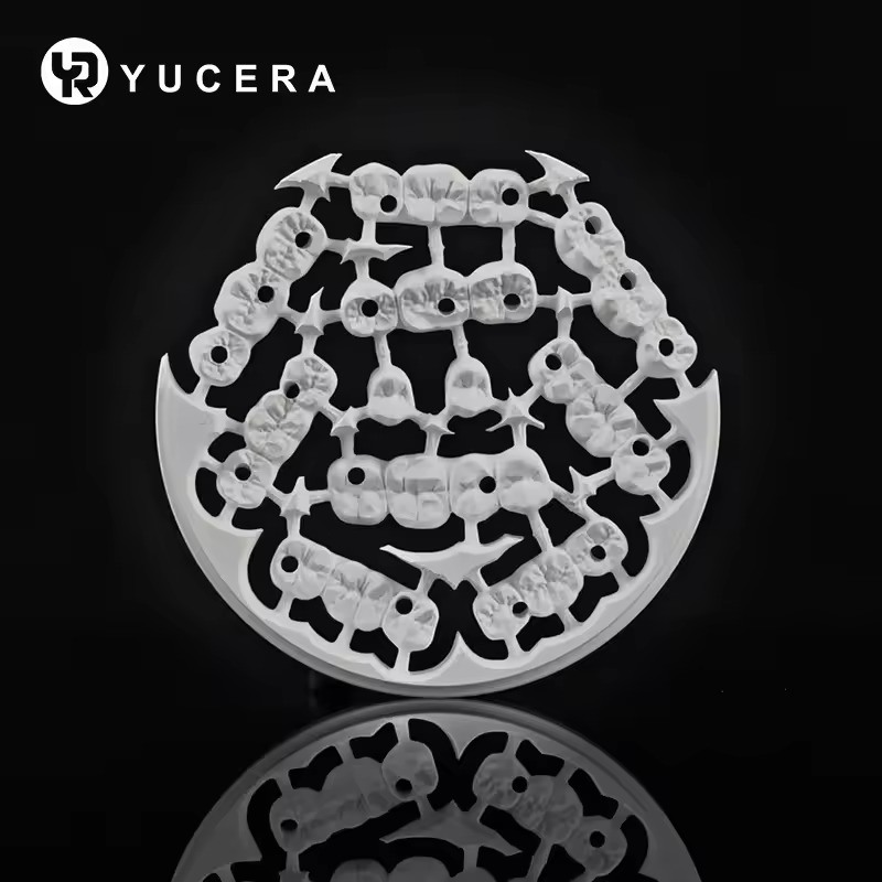 Yucera China Made CAD CAM Zirconia Block 98mm Dental Prosthesis Material