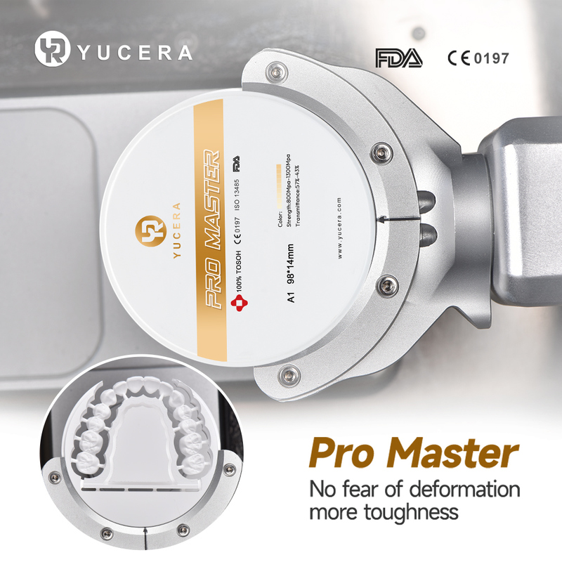Yucera Pro Master Dental Zirconia Discs Multilayered Strength for Lasting Impressions