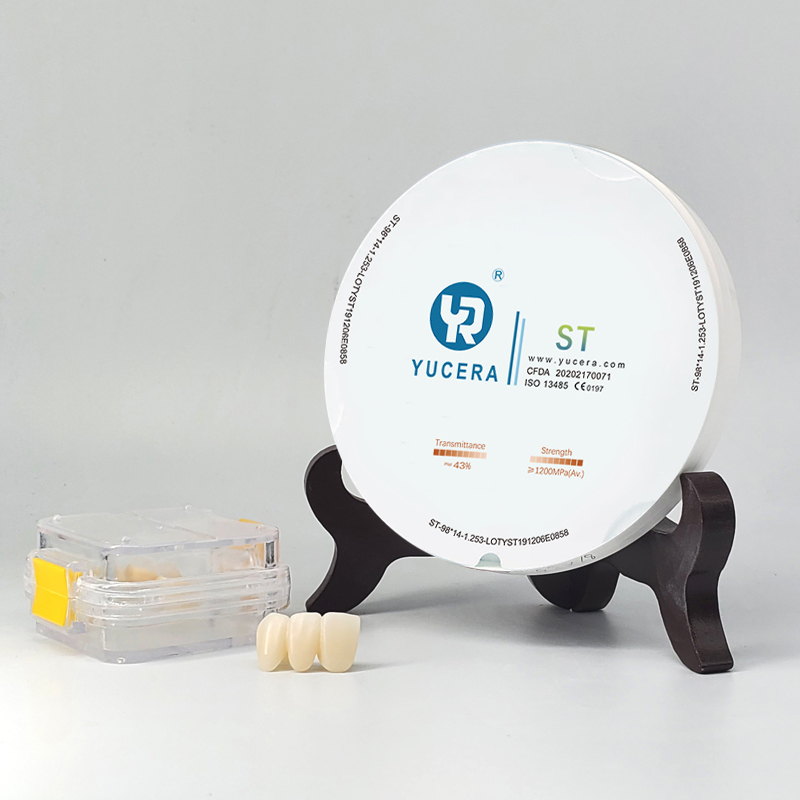 Dental Material Yucera ST 	 Yucera Ht White Zirconia Block Price for Open Cad Cam  System