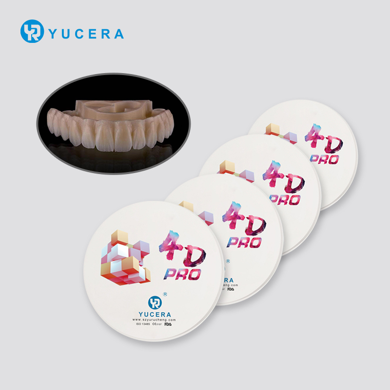 Hot Sale New Dental Lab Material 700-1200mpa 4D Pro Multilayer Zirconia Block