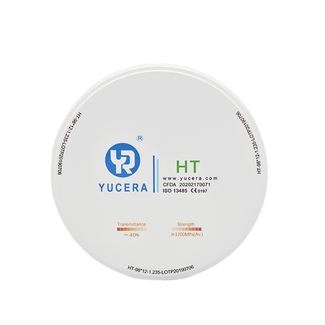 YUCERA High Translucent Cad Cam Dental Materials Manufacturer Dental Lab Consumables