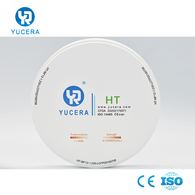 YUCERA High Translucent Cad Cam Dental Materials Manufacturer Dental Lab Consumables