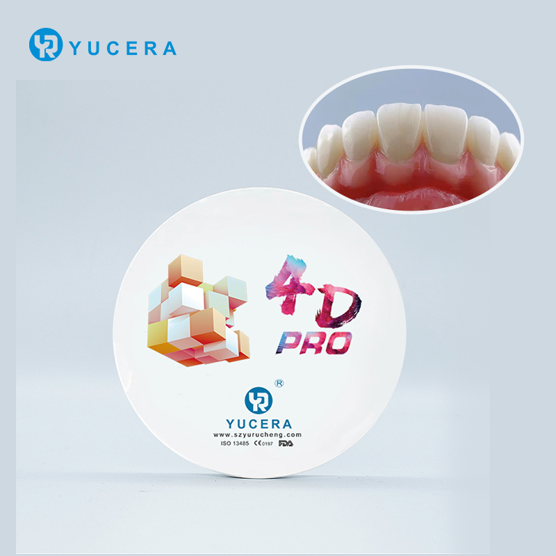 Khối Zirconia Đa Lớp YUCERA 4D PRO Tùy Chỉnh Khối Zirconia Đa Lớp Cad Cam Nha Khoa Phòng Thí Nghiệm Nha Khoa