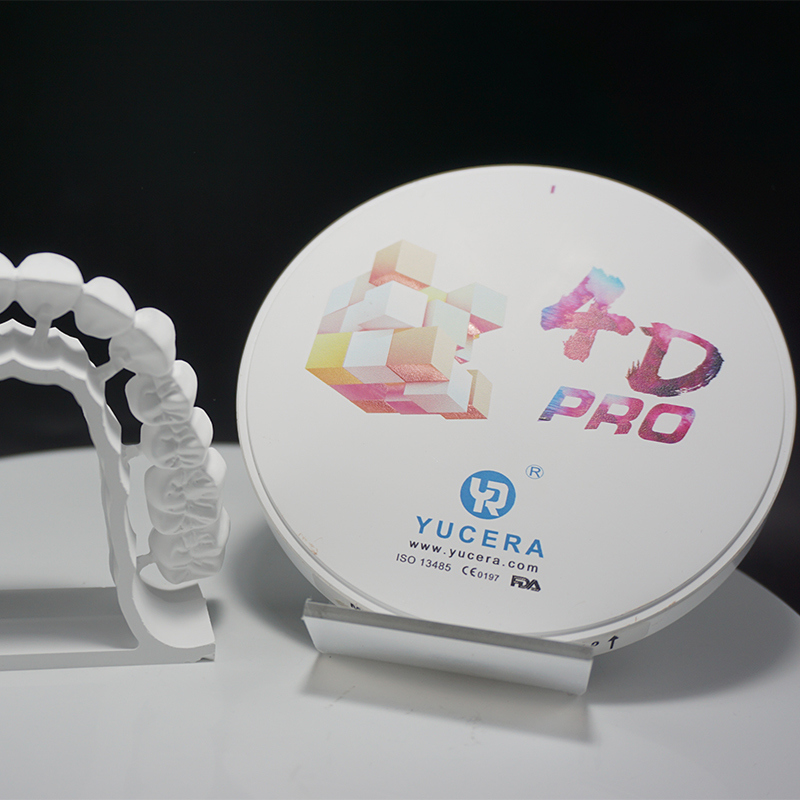 Khối Zirconia YUCERA 4D PRO Vật tư Nha khoa Phòng thí nghiệm 4D Đĩa Zirconio Đa lớp cho Toàn hàm