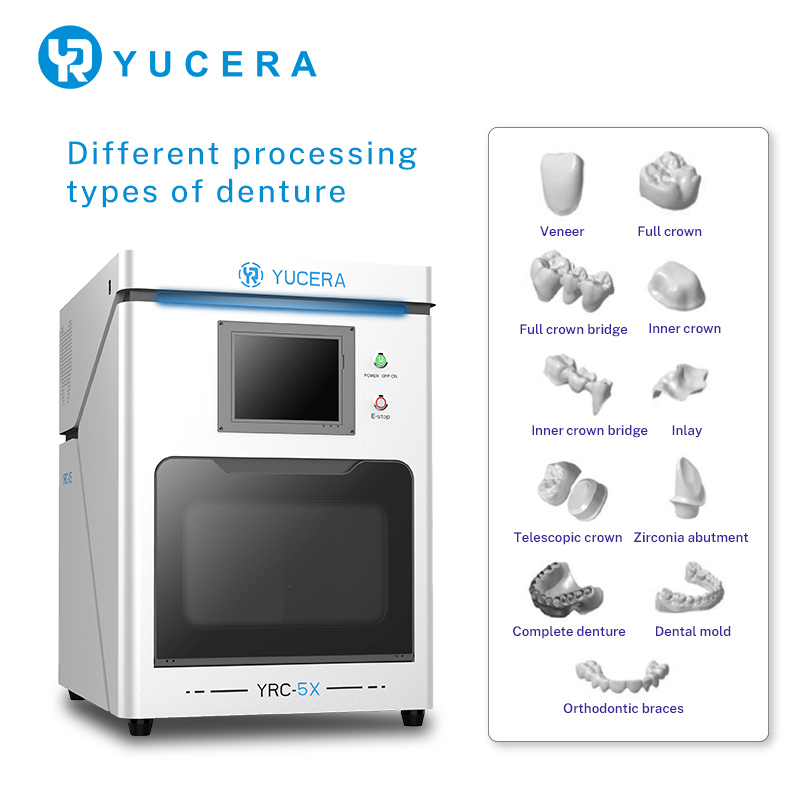 Yucera Professional Dental CAD/CAM Milling Machine with Metal/Zirconia Compatibility