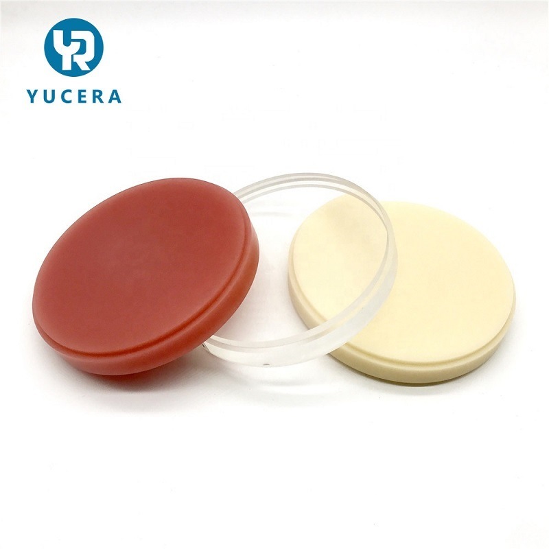 Vật tư tiêu hao nha khoa YUCERA PMMA, Đĩa PMMA nha khoa cho hệ thống CAD CAM mở, Khối PMMA nha khoa cho máy phay