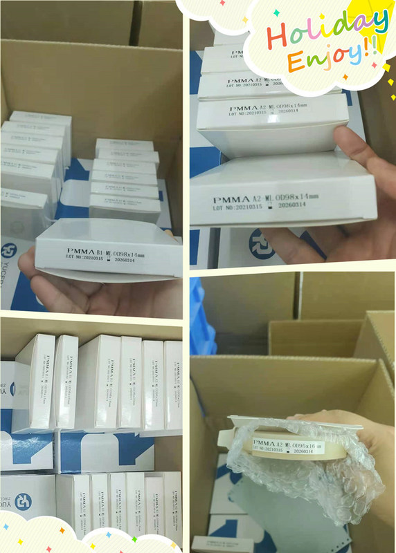 Đĩa PMMA Đơn lớp Cao cấp Nha khoa Yucera Ứng dụng Nha khoa Cung cấp Độ trong