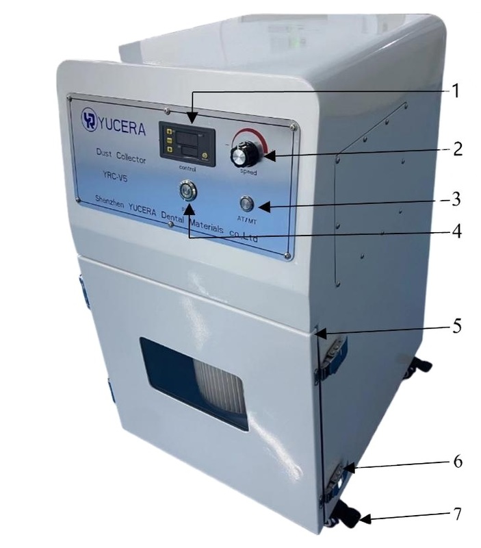 Máy hút bụi YUCERA YRC-V5 Máy hút bụi nha khoa di động cho Máy phay CNC nha khoa cho Phòng thí nghiệm nha khoa