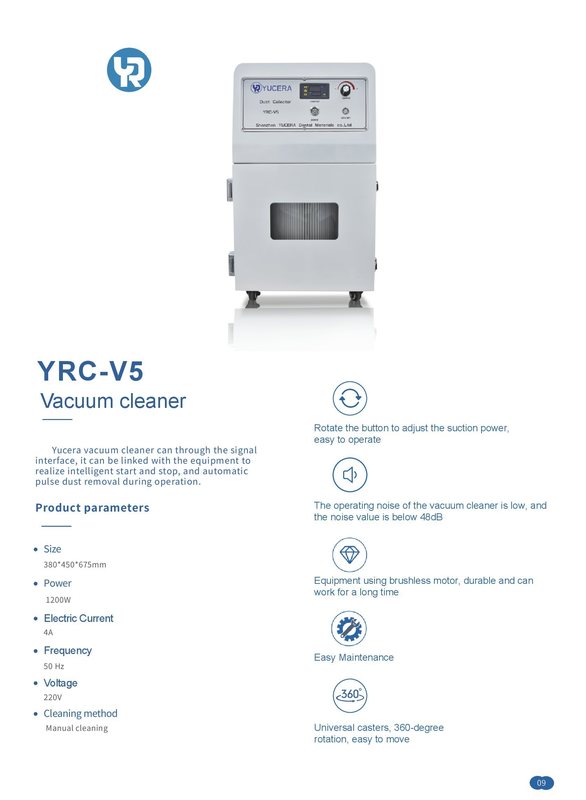 Máy hút bụi YUCERA YRC-V5 Máy hút bụi nha khoa di động cho Máy phay CNC nha khoa cho Phòng thí nghiệm nha khoa