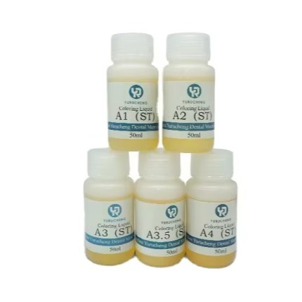 Bộ dụng cụ nhuộm Zirconia gốm 18 màu Yucera Unique Smile Solutions Natural Glow cho các sáng tạo trong phòng lab nha khoa