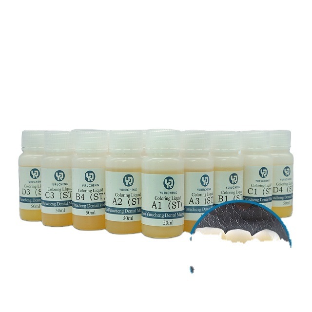 Yucera 18 Màu Giải Pháp Nụ Cười Gốm Sứ Zirconia Nhuộm Ánh Sáng Tự Nhiên cho Sáng Tạo Phòng Thí Nghiệm Nha Khoa