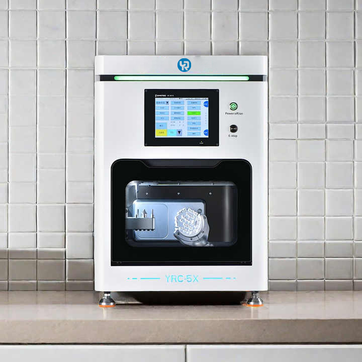 Máy khắc và phay Zirconia nha khoa hiệu suất cao YR 5 trục CNC CAD CAM cho mão răng, cầu răng, thiết bị phòng thí nghiệm
