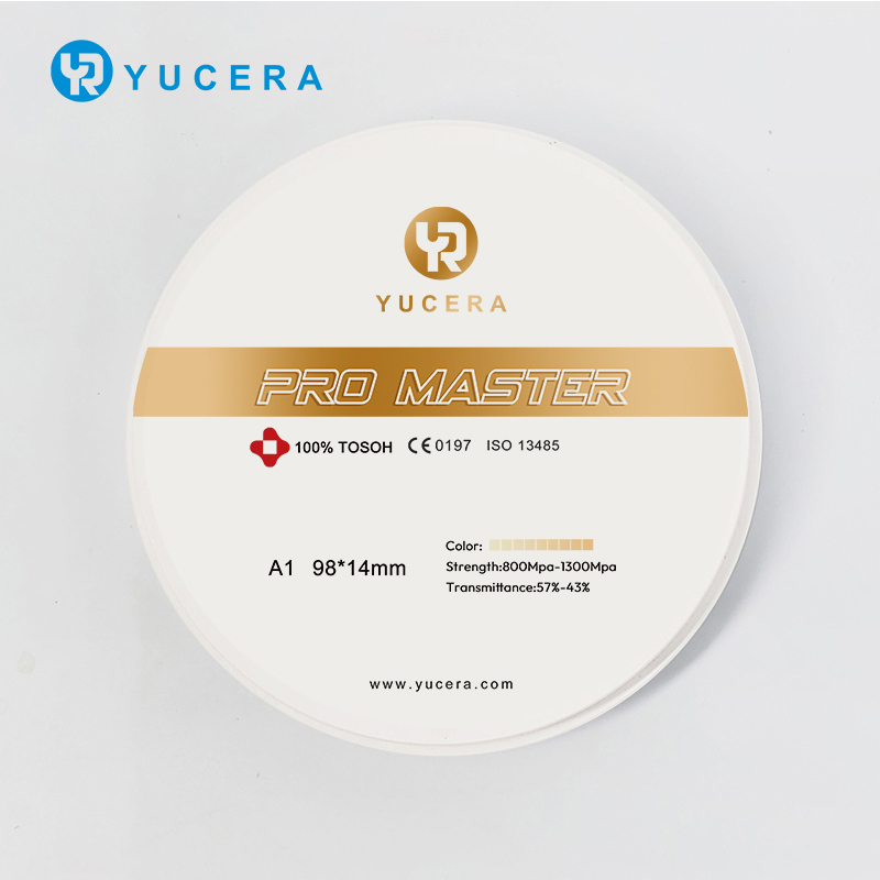 Đĩa Zirconia Màu Yucera Pro Master A1/A2/A3 dùng cho nhuộm màu gốm sứ trong Labo Nha Khoa