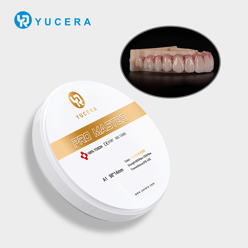 Đĩa Zirconia Màu Yucera Pro Master A1/A2/A3 dùng cho nhuộm màu gốm sứ trong Labo Nha Khoa