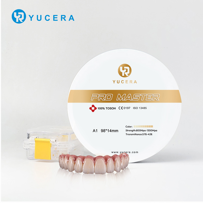 Đĩa Zirconia Màu Yucera Pro Master A1/A2/A3 dùng cho nhuộm màu gốm sứ trong Labo Nha Khoa