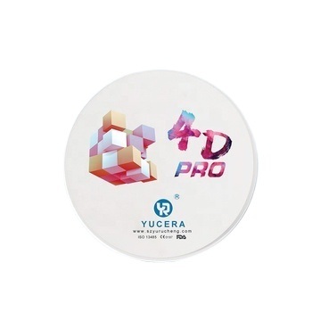 Khối Zirconia Nha khoa YUCERA 4D Pro (1200MPa/43-57% Độ trong) | Công nghệ mô phỏng sinh học 6 lớp