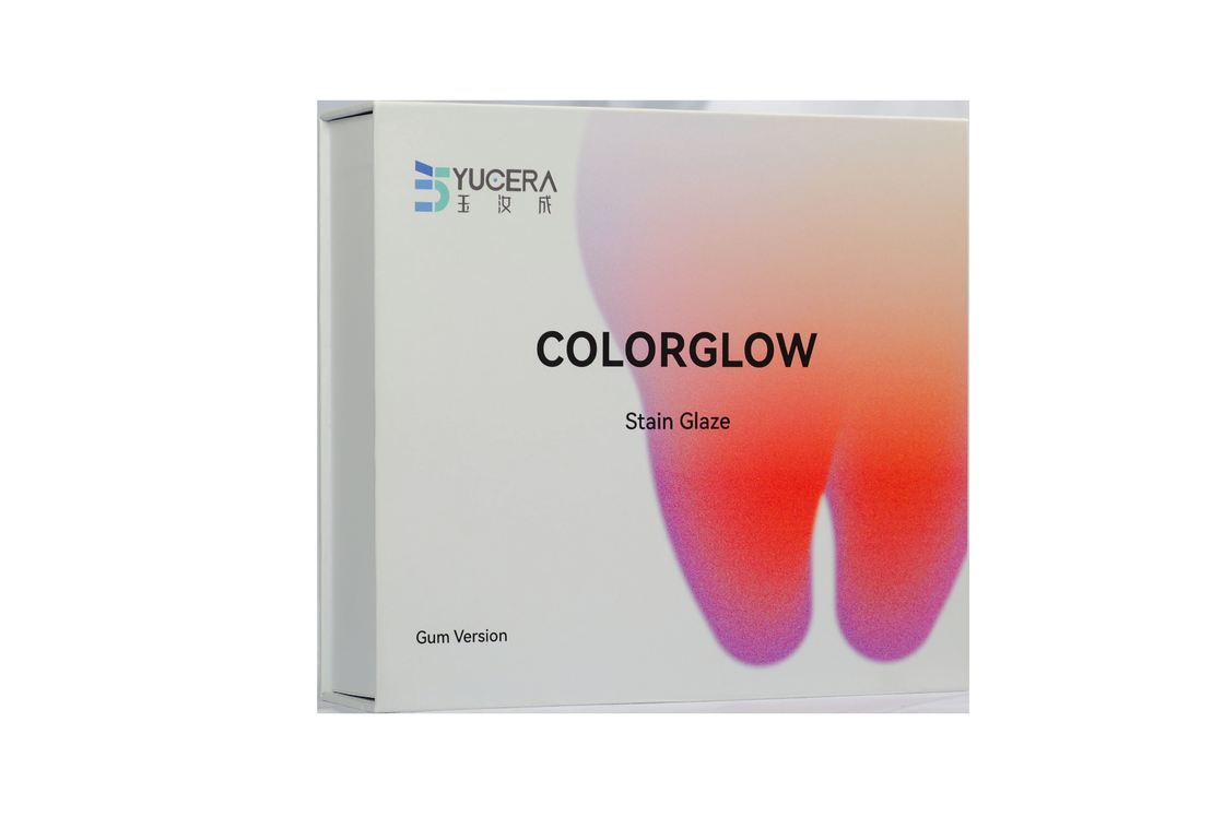 Bộ dụng cụ nhuộm và tráng men Zirconia gốm 18 màu Yucera Natural Glow cho các sáng tạo trong phòng thí nghiệm nha khoa