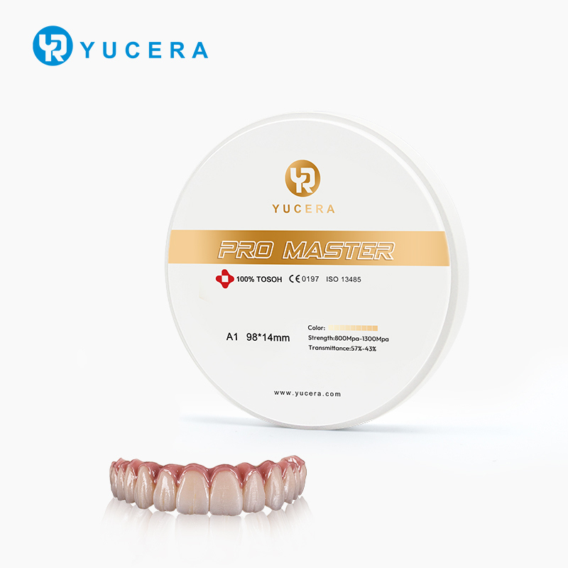 Khối Zirconia Màu Yucera Pro Master A1/A2/A3 - Khả năng phối màu tuyệt vời cho Nha khoa Thẩm mỹ