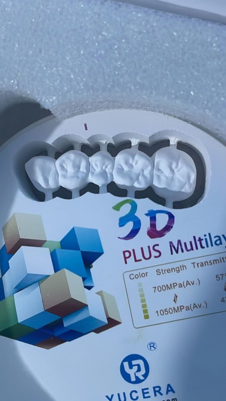 Yucera 3D Pro Premium Dental Zirconia Blocks for Ceramic Crowns