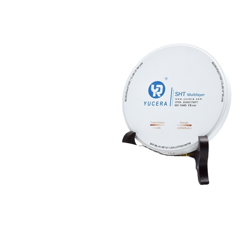 Dental Zirconia Disc 98mm  YUCERA SHT (46% Trans./900MPa) | ISO 13356 Certified