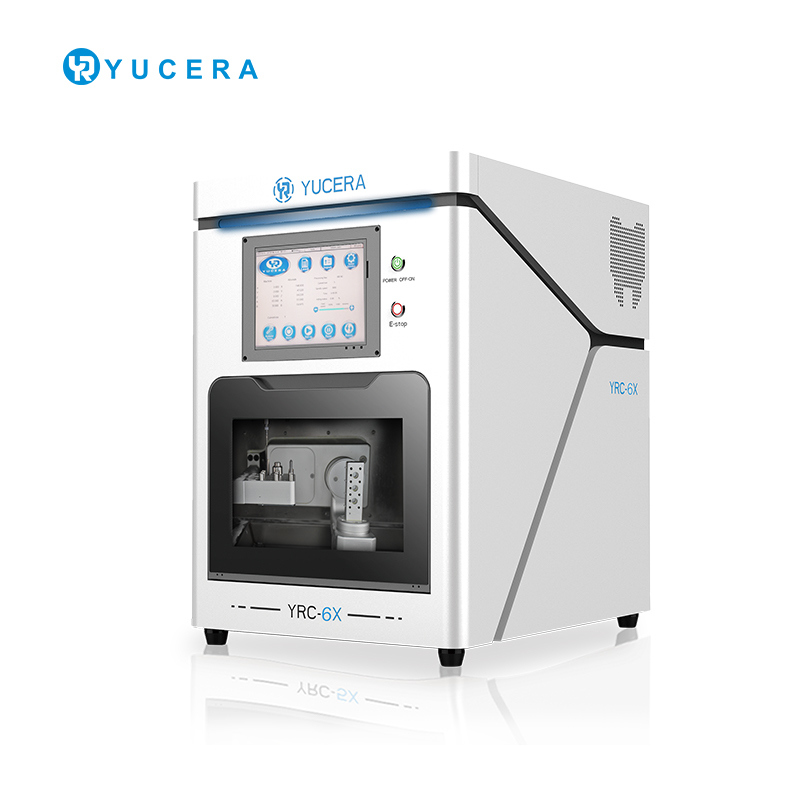 Máy phay CAD/CAM nha khoa 5 trục YUCERA YRC-6X | Độ chính xác ±5μm | Bộ đổi dao tự động 10 dao